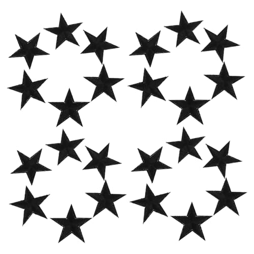 Operitacx 24 Stück Aufbügelbare Stern Patches für Kleidung Hüte und Rucksäcke Bestickte Applikationen für Näharbeiten Schwarz Langlebig und Farbecht Operitacx 24 Stück Aufbügelbare Stern Patches für Kleidung Hüte und Rucksäcke Bestickte Applikationen für Näharbeiten Schwarz Langlebig und Farbecht von Operitacx