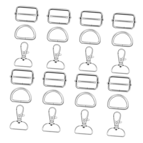 Operitacx 24 Stück Metall Schlüsselanhänger Ringverschlüsse Haken Metall Schnappschnalle Tasche Dekorative Schnalle Clip Tasche Dekorationsschnalle Verstellbare Schiebeschnalle Operitacx 24 Stück Metall Schlüsselanhänger Ringverschlüsse Haken Metall Schnappschnalle Tasche Dekorative Schnalle Clip Tasche Dekorationsschnalle Verstellbare Schiebeschnalle von Operitacx