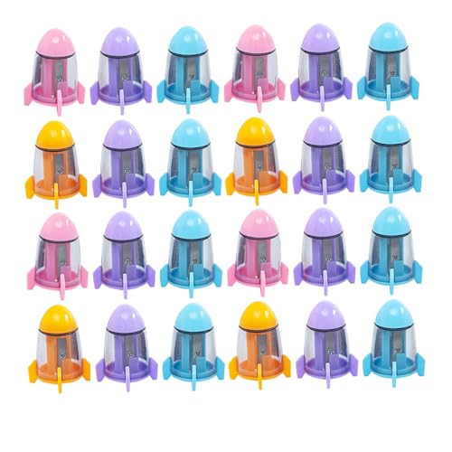 Operitacx 24 Stück Teiliges Bunte Tragbare Handspitzer im Raketen design Praktisch und Leicht Einfacher Manueller Bleistiftspitzer für Schule und Büro Schnell und Platzsparend Operitacx 24 Stück Teiliges Bunte Tragbare Handspitzer im Raketen design Praktisch und Leicht Einfacher Manueller Bleistiftspitzer für Schule und Büro Schnell und Platzsparend von Operitacx