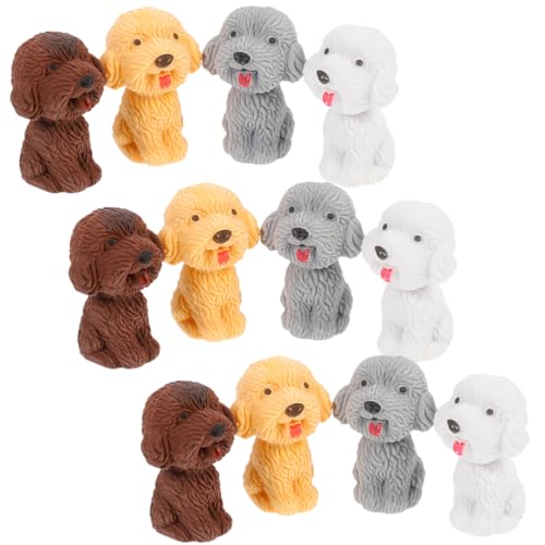 Operitacx 24 Stück Teiliges Cartoon Radiergummis Lustige Hundedesigns Tragbar für Partygeschenke Schulbedarf und Kreative Bastelprojekte von Operitacx