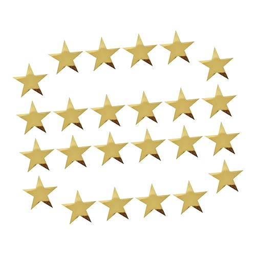Operitacx 24 Stück Teiliges Goldene Papier Sterne Dekorative Fünfzackige Stern Cutouts für Wand und Partydekoration Vielseitig für Hochzeiten Bulletin Boards Fenster und Festliche Anlässe von Operitacx