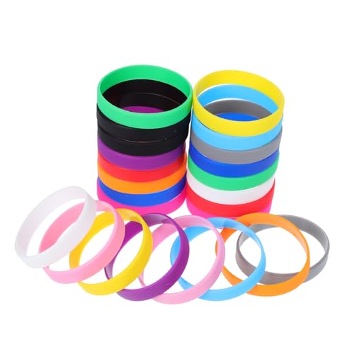 Operitacx 24 Stück Teiliges Silikonarmband Weich und Bequem Mehrfarbig für Erwachsene und Wiederverwendbar Waschbar für Outdoor Aktivitäten Konzerte und Partys Operitacx 24 Stück Teiliges Silikonarmband Weich und Bequem Mehrfarbig für Erwachsene und Wiederverwendbar Waschbar für Outdoor Aktivitäten Konzerte und Partys von Operitacx