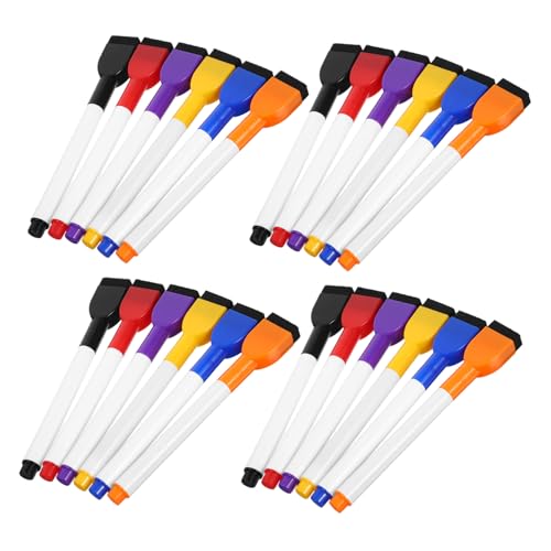 Operitacx 24 Stück Trocken Abwischbare Marker Whiteboard Farbmarker Markierungswerkzeuge Kühlschrank Whiteboard Marker Tragbare Trocken Operitacx 24 Stück Trocken Abwischbare Marker Whiteboard Farbmarker Markierungswerkzeuge Kühlschrank Whiteboard Marker Tragbare Trocken von Operitacx
