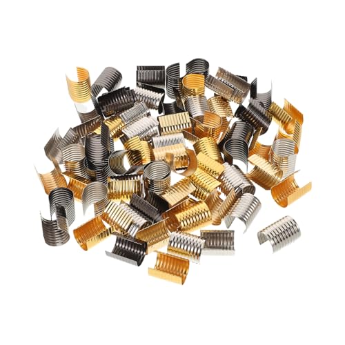 Operitacx 240 Stück Tassel End Clips für Schmuckherstellung Diy Zubehör für Taschen und Handwerksprojekte mit Benutzerfreundlichem Design und Eleganter von Operitacx