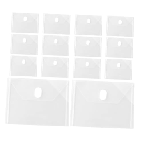 Operitacx 24Stücke Wasserdichter Aktenhalter Transparenter Kunststoff Umschlag Organizer für Quittungen Bargeld und Dokumente Format für Aufbewahrung und Organisation von Operitacx