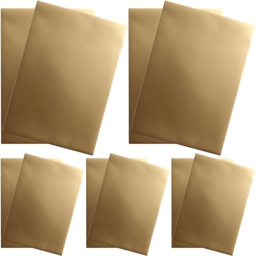Operitacx 25 Blatt Goldmarmelade Herstellung Sammelalbum Scrapbooking Bastelfaltpapier farbig für dickes Papier Folie Origami-Papier DIY Origami Paper Bastelfolienpapier das Papier Golden von Operitacx