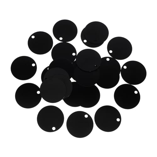 Operitacx 25 Stück Runder Etikettenanhänger Blanko-etiketten Für Hundemarken Namensschilder Für Hunde Sublimations-erkennungsmarken-rohlinge Stichworte Graviert Leerzeichen Black Aluminium Operitacx 25 Stück Runder Etikettenanhänger Blanko-etiketten Für Hundemarken Namensschilder Für Hunde Sublimations-erkennungsmarken-rohlinge Stichworte Graviert Leerzeichen Black Aluminium von Operitacx