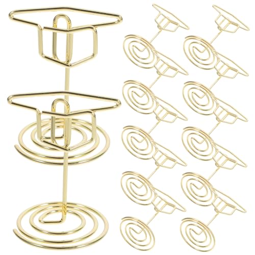 Operitacx 25 Stück Teiliges Goldene Abschlussmütze Kartenhalter Multifunktionale Fotoclips für Tischdekoration bei Abschlussfeiern Notizen und Bürokarten Elegante und Praktische Operitacx 25 Stück Teiliges Goldene Abschlussmütze Kartenhalter Multifunktionale Fotoclips für Tischdekoration bei Abschlussfeiern Notizen und Bürokarten Elegante und Praktische von Operitacx