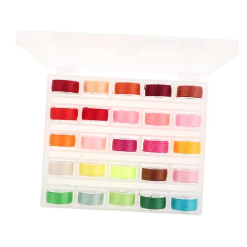 Operitacx 25 Stück Teiliges Nähgarn und Vorgespulte Spulen für Nähmaschine Bobbins für Hand und Maschinen Nähprojekte Langlebiges Polyester für Haushalt und Kreativität Operitacx 25 Stück Teiliges Nähgarn und Vorgespulte Spulen für Nähmaschine Bobbins für Hand und Maschinen Nähprojekte Langlebiges Polyester für Haushalt und Kreativität von Operitacx