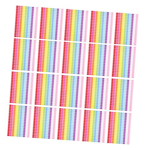 Operitacx 25Blatt Farbige Etiketten Selbstklebende Kleine Aufkleber für Büro Schul und Heimorganisation Farbcodierte Labels für Vielseitige Beschriftung und Sortierung Operitacx 25Blatt Farbige Etiketten Selbstklebende Kleine Aufkleber für Büro Schul und Heimorganisation Farbcodierte Labels für Vielseitige Beschriftung und Sortierung von Operitacx