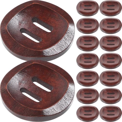 Operitacx 25Stücke Vintage Holzknöpfe Runde Nähknöpfe für DIY Handgefertigte Knöpfe für Kleidung Mäntel Langlebige und Dekorative Alternativen Operitacx 25Stücke Vintage Holzknöpfe Runde Nähknöpfe für DIY Handgefertigte Knöpfe für Kleidung Mäntel Langlebige und Dekorative Alternativen von Operitacx