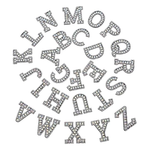 Operitacx 26 Stück Glitzer Rhinestone Alphabet Aufnäher für Diy Kleidung Taschen und Hüte Selbstklebende Buchstabenpatches für Bastelprojekte Operitacx 26 Stück Glitzer Rhinestone Alphabet Aufnäher für Diy Kleidung Taschen und Hüte Selbstklebende Buchstabenpatches für Bastelprojekte von Operitacx