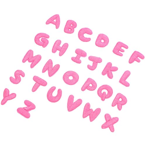 Operitacx 26 Stück Teiliges Bügelbild Alphabet Bestickte Buchstaben Patches Farbige Applikationen zum Aufbügeln für Kleidung Hüte Jeans Taschen Einfache DIY Stickerei Zubehör von Operitacx