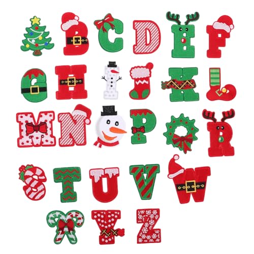 Operitacx 26 Stück Weihnachts Aufnäher Zum Aufnähen Weihnachts Alphabet Aufnäher Zum Aufbügeln – DIY Stickapplikationen Für Jeans Mäntel Hosen Taschen Rucksäcke Operitacx 26 Stück Weihnachts Aufnäher Zum Aufnähen Weihnachts Alphabet Aufnäher Zum Aufbügeln – DIY Stickapplikationen Für Jeans Mäntel Hosen Taschen Rucksäcke von Operitacx