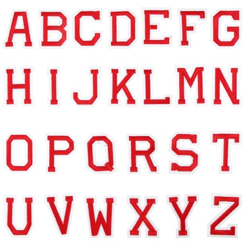 26 StüCk Buchstaben Zum AufbüGeln, a-Z Alphabet Patches, Bestickte Buchstaben FüR Kleidung, HüTe, Taschen, Diy Dekoration, Rot 26 StüCk Buchstaben Zum AufbüGeln, a-Z Alphabet Patches, Bestickte Buchstaben FüR Kleidung, HüTe, Taschen, Diy Dekoration, Rot von Operitacx