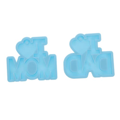 Operitacx 2Stücke Silikon Schlüsselanhänger Formen für DIY Vatertag Muttertag Epoxidharz Gießform für Anhänger und Schmuckherstellung Operitacx 2Stücke Silikon Schlüsselanhänger Formen für DIY Vatertag Muttertag Epoxidharz Gießform für Anhänger und Schmuckherstellung von Operitacx