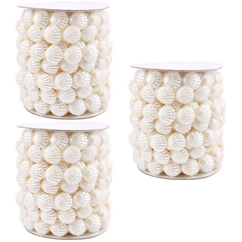 Operitacx 3 Rollen Beaded Curtain Beads Materialien Diy Dekoration für Hochzeiten Weihnachten Valentinstag Vielseitig Einsetzbar für Eleganten Look und Einfache Installation Lange von Operitacx