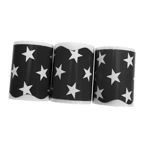 Operitacx 3 Rollen Bulletin Board Border Selbstklebender Sternenmuster Scalloped Kante für Klassenzimmer Dekoration Schulanfang Homeschool Büro Party Zubehör von Operitacx