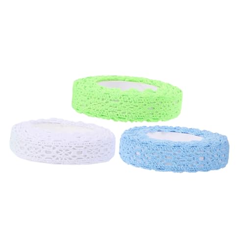 Operitacx 3 Rollen Dekoratives Spitzenband Diy Stoff Band für Fotoalben und Scrapbooking für Tagebücher und Kreative Projekte aus Hochwertigem Stoff Lace Gefertigt Operitacx 3 Rollen Dekoratives Spitzenband Diy Stoff Band für Fotoalben und Scrapbooking für Tagebücher und Kreative Projekte aus Hochwertigem Stoff Lace Gefertigt von Operitacx