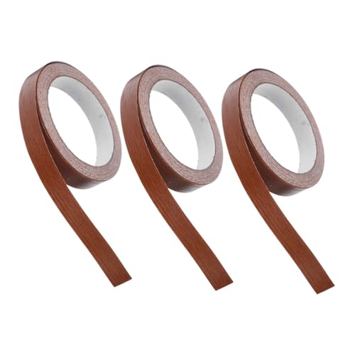 Operitacx 3 Rollen Holzfarbige Möbel Kantenband Selbstklebend Stark Haftend Für Möbelreparatur DIY Holzstruktur Klebeband Für Schränke Tische Türen Einfach Zuschneidbar von Operitacx