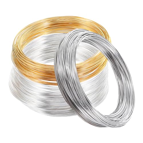 Operitacx 3 Rollen Schmuckdraht Memory Wire Ø Weiß Gold Silber Flexibler Zuschneidbarer Draht für DIY Armbänder Halsketten Ohrringe Perlenarbeiten Schmuckherstellung Zubehör Operitacx 3 Rollen Schmuckdraht Memory Wire Ø Weiß Gold Silber Flexibler Zuschneidbarer Draht für DIY Armbänder Halsketten Ohrringe Perlenarbeiten Schmuckherstellung Zubehör von Operitacx