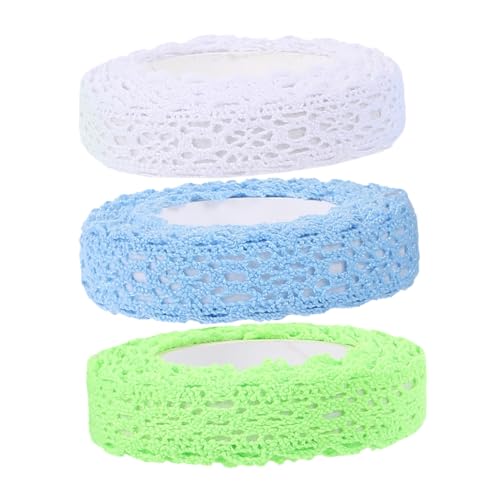 Operitacx 3 Rollen Spitzenborte Klebeband aus Stoff Leichtes DIY Scrapbook Dekorationsband für Fotoalben Geschenke Handgefertigte Rahmen Vielseitig Zuschneidbar Angenehme Pastellfarben Mix Operitacx 3 Rollen Spitzenborte Klebeband aus Stoff Leichtes DIY Scrapbook Dekorationsband für Fotoalben Geschenke Handgefertigte Rahmen Vielseitig Zuschneidbar Angenehme Pastellfarben Mix von Operitacx