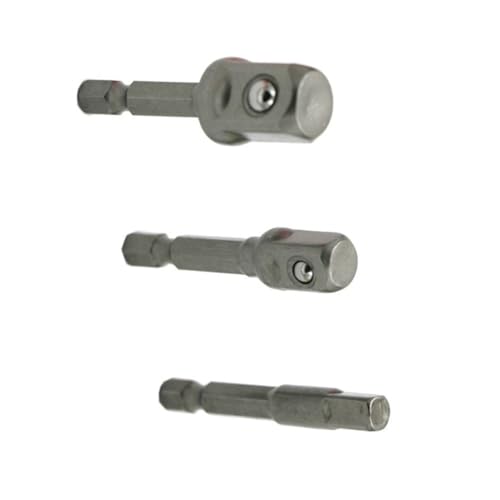 Operitacx 3 STÜCKE Socket Adapter Set Teilig Sechskant Aufnahme aus Edelstahl mit Kugelrastung für Elektroschrauber und Bohrmaschinen Robust und Einsetzbar Operitacx 3 STÜCKE Socket Adapter Set Teilig Sechskant Aufnahme aus Edelstahl mit Kugelrastung für Elektroschrauber und Bohrmaschinen Robust und Einsetzbar von Operitacx
