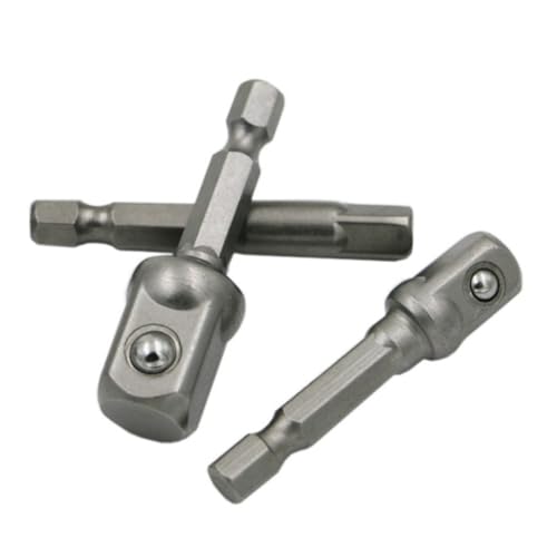 Operitacx 3 STÜCKE Teiliges Steckschlüssel Adapter Set Sechskantschaft quadratisch Stecknussverlängerung aus Edelstahl Vanadium für Elektroschrauber Bohrmaschinen mit Kugelrastung Operitacx 3 STÜCKE Teiliges Steckschlüssel Adapter Set Sechskantschaft quadratisch Stecknussverlängerung aus Edelstahl Vanadium für Elektroschrauber Bohrmaschinen mit Kugelrastung von Operitacx