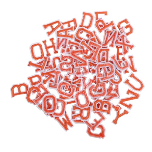 Operitacx 3 Sätze Bügelflicken Buchstaben A-z aus Besticktem Filz Klein Orange Vielseitige Stoffapplikationen zum Reparieren und Dekorieren von Kleidung Taschen Hüten und Jeans von Operitacx