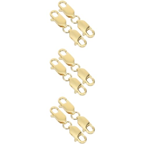 Operitacx 3 Sätze Doppelte Hummer Karabiner Goldfarbe Schmuckverschluss Für Und Armbänder Diy Zubehör Für Schmuckherstellung Langlebig Und 2 Stücke * 3 von Operitacx