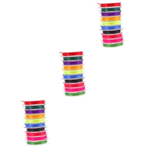 Operitacx 3 Sätze Gewinde Plastikenten Plasure Armbandmaterial Beads Kügelchen Kordel Zur Herstellung Von Halsketten Faden Seile Schmuckzubehör Stretchschnur Für Bastelarbeiten 10 Rollen * 3 Operitacx 3 Sätze Gewinde Plastikenten Plasure Armbandmaterial Beads Kügelchen Kordel Zur Herstellung Von Halsketten Faden Seile Schmuckzubehör Stretchschnur Für Bastelarbeiten 10 Rollen * 3 von Operitacx