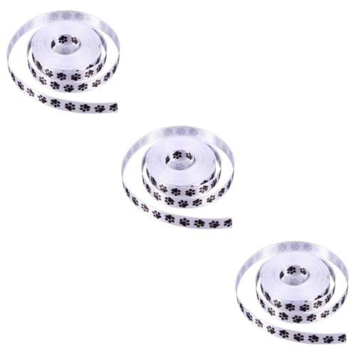 Operitacx 3 Sätze Haustier Geschenkband Mit Pfotenmuster Breit Yards Pro Polyester Für Diy Bastelprojekte Und Geschenkverpackung Und 2 Rollen * 3 Operitacx 3 Sätze Haustier Geschenkband Mit Pfotenmuster Breit Yards Pro Polyester Für Diy Bastelprojekte Und Geschenkverpackung Und 2 Rollen * 3 von Operitacx