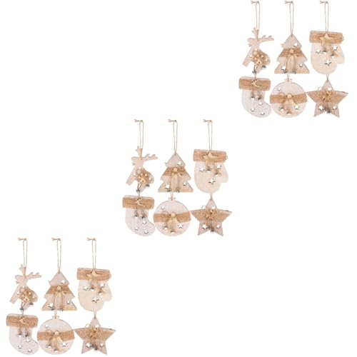 Operitacx 3 Sätze Holz Weihnachtsbaum Anhänger Rustikale Deko Für Weihnachten Vielseitige Holzornamente Für Festliche Feiern Und Stimmungsvolle Weihnachtsbaumgestaltung 6 Stück * 3 Operitacx 3 Sätze Holz Weihnachtsbaum Anhänger Rustikale Deko Für Weihnachten Vielseitige Holzornamente Für Festliche Feiern Und Stimmungsvolle Weihnachtsbaumgestaltung 6 Stück * 3 von Operitacx