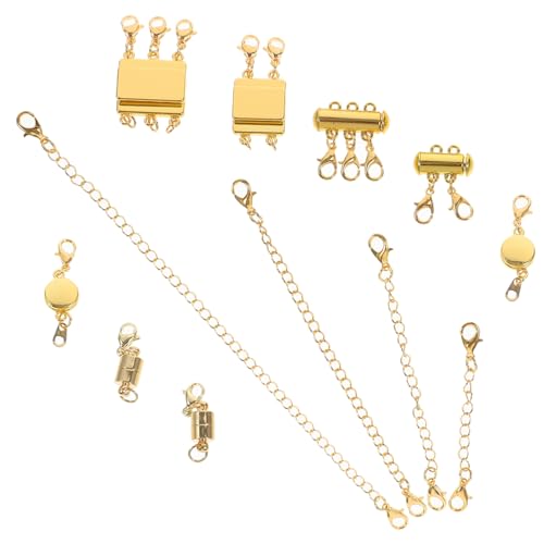 Operitacx 3 Sätze Kettenverlängerung Set Verschlüsse Schmuckverbindungen und Verlängerungen Hochwertigem Legierungsmaterial für Mehrreihige und Diy Schmuckgestaltung Operitacx 3 Sätze Kettenverlängerung Set Verschlüsse Schmuckverbindungen und Verlängerungen Hochwertigem Legierungsmaterial für Mehrreihige und Diy Schmuckgestaltung von Operitacx