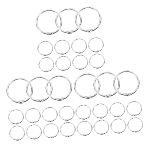 Operitacx 3 Sätze Metall Binder Ringe Für Loseblattsysteme Buchbinderinge Diy Kalender Und Notizbücher Für Scrapbooking Und Kreative Projekte 20 Stück * 3 Operitacx 3 Sätze Metall Binder Ringe Für Loseblattsysteme Buchbinderinge Diy Kalender Und Notizbücher Für Scrapbooking Und Kreative Projekte 20 Stück * 3 von Operitacx