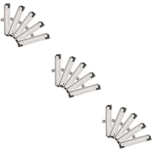 Operitacx 3 Sätze Montierbare Klemmbrett Clips Mit Stifthalter Teiliges Aus Metall Für Büro Schule Und Zuhause Zur Organisation Von Dokumenten Und Notizen 5 Stück * 3 von Operitacx
