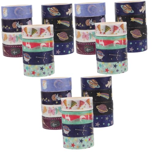 Operitacx 3 Sätze Nachtleuchtende Washi Tapes Dekoratives Klebeband Für Diy Journals Und Scrapbooking Kreative Bastelmaterialien Für Unvergessliche Projekte 12rolle*3 von Operitacx