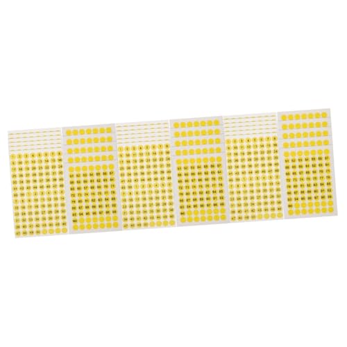 Operitacx 3 Sätze Nummernaufkleber Vinyl Runde Durchsichtige Aufkleber Kreis Aufkleber Klein Aufkleber Für Nummernschilder Tagesetiketten Farbig Kupferplattenaufkleber Yellow 10 Blätter * 3 Operitacx 3 Sätze Nummernaufkleber Vinyl Runde Durchsichtige Aufkleber Kreis Aufkleber Klein Aufkleber Für Nummernschilder Tagesetiketten Farbig Kupferplattenaufkleber Yellow 10 Blätter * 3 von Operitacx