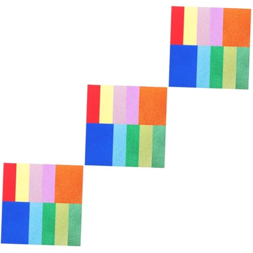 Operitacx 3 Sätze Paillettenschwammpapier A4-glitzerpapier Für Party Glitzerpapierblock Glitzerpapier Im A4-format Glitzerpapier Basteln Karte Groß Eva-papier 10 Blätter * 3 von Operitacx