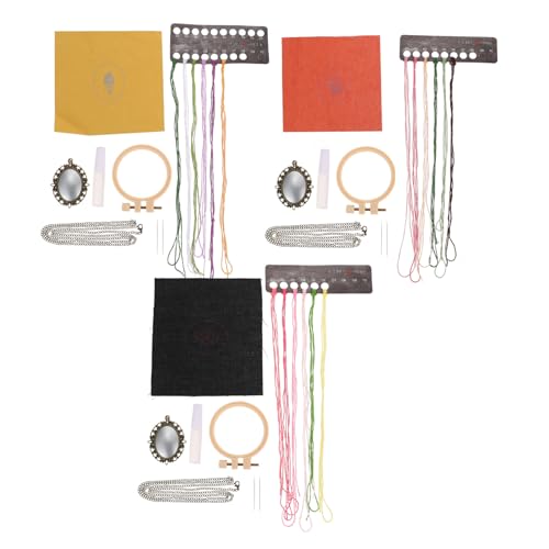 Operitacx 3 Sätze Pulloverkettenstickerei Charme Mannschaft Pulloverkettenanhänger Bausätze klein Nähen embroidery kit embroidery set embroidery thread DIY-Stickzubehör Nähzubehör Polyester Operitacx 3 Sätze Pulloverkettenstickerei Charme Mannschaft Pulloverkettenanhänger Bausätze klein Nähen embroidery kit embroidery set embroidery thread DIY-Stickzubehör Nähzubehör Polyester von Operitacx