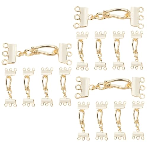 Operitacx 3 Sätze Schmuckzubehör Halskettenverschluss Zum Schichten Schlüssel Haken Armbandverschluss Schmuckherstellung Schmuckverbindungsschnallen Verschluss Für Schmuck Kupfer 5 Stück * 3 von Operitacx