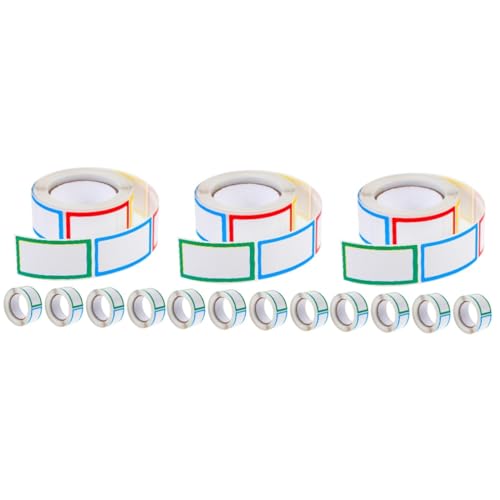 Operitacx 3 Sätze Selbstklebende Etiketten Für Flaschen Und Vorratsdosen Bunte Beschriftbare Aufkleber Für Diy Küchenorganisation Langlebige Und Glatte Oberflächen Für Müheloses 5 Rollen * 3 von Operitacx