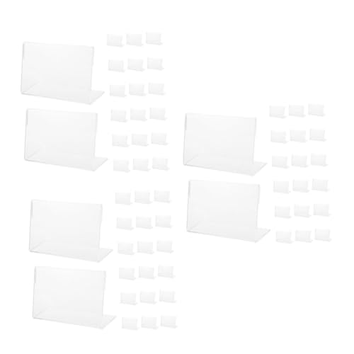 Operitacx 3 Sätze Teiliges Acryl Preisetikettenhalter Förmig Transparent Für Produktinformationen Widerstandsfähig Und Stabil Einfach Zu Beschriften Und Aufzustellen Für 20 Stück * 3 Operitacx 3 Sätze Teiliges Acryl Preisetikettenhalter Förmig Transparent Für Produktinformationen Widerstandsfähig Und Stabil Einfach Zu Beschriften Und Aufzustellen Für 20 Stück * 3 von Operitacx