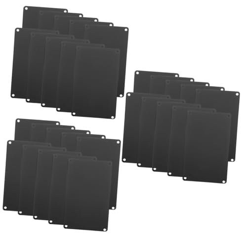 Operitacx 3 Sätze Teiliges Aluminium Blanko Namensschild Mit Löchern Diy Gravur Türschild Metallplatte Für Büro Haus Personalisierbar Schwarz Eloxiert Vielseitig Einsetzbar 10 Stück * 3 von Operitacx