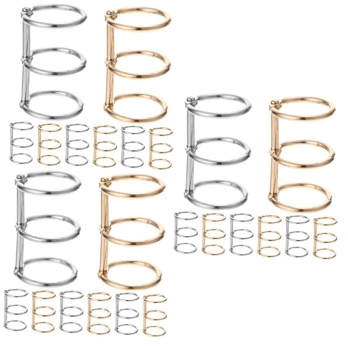 Operitacx 3 Sätze Teiliges Metall Binder Ringe Verbindungsringe Für Lose Karteikarten Und Scrapbook Robuste Buchbinderinge Für Büro Und Schule 8 Stück * 3 Operitacx 3 Sätze Teiliges Metall Binder Ringe Verbindungsringe Für Lose Karteikarten Und Scrapbook Robuste Buchbinderinge Für Büro Und Schule 8 Stück * 3 von Operitacx