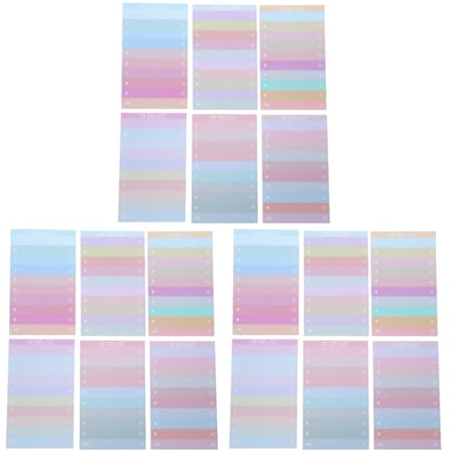 Operitacx 3 Sätze Teiliges Tragbares Notizbuch Für Planung Buntes Regenbogen Notizbuch Für To Do Listen Tägliche Planung Für Büro Und Studium 12 Stücke * 3 von Operitacx