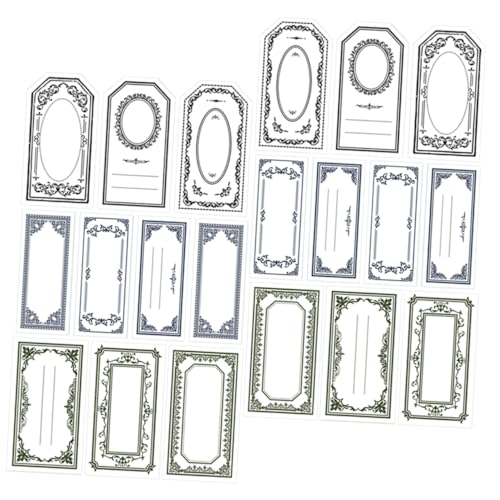 Operitacx 3 Sätze Teiliges Vintage Scrapbooking Papier Dekoratives DIY Hand Account Scrapbook Material Vielseitiges und Bastelpapier mit Retro Mustern für Karte Album Geschenkverpackung von Operitacx