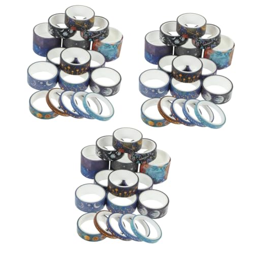 Operitacx 3 Sätze Universum-stern-taschenaufkleber Geschenkband Geschenkeband Diy Dekoration Aufkleber Für Klebeband Für Scrapbooking Uv Wickelbänder Washi Tape Zum Aufzeichnen 19 Rollen * 3 von Operitacx