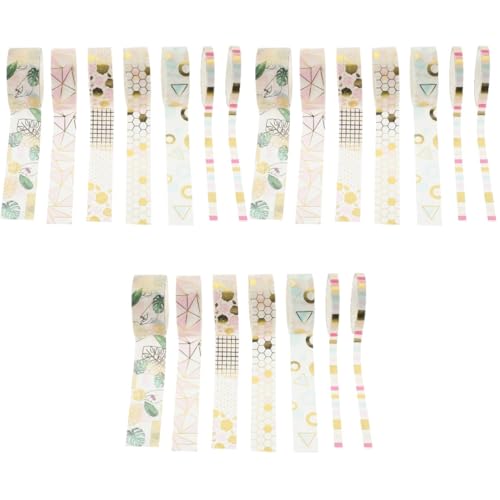 Operitacx 3 Sätze Washi Tape Geometrisches Muster Diy Dekoratives Klebeband Für Scrapbooking Kunstprojekte Und Mehr Pro Rolle Bastelzubehör 7 Rollen * 3 von Operitacx