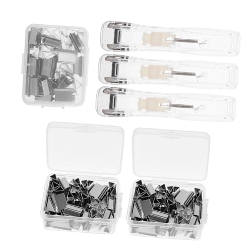 Operitacx 3 Sätze Wiederverwendbarer Transparenter Heftklammer-ersatzspender Handlicher Portabler No-staple Clip Dispenser für Büro und Zuhause Inklusive Nachfüllclips Platzsparend und Operitacx 3 Sätze Wiederverwendbarer Transparenter Heftklammer-ersatzspender Handlicher Portabler No-staple Clip Dispenser für Büro und Zuhause Inklusive Nachfüllclips Platzsparend und von Operitacx
